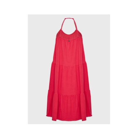 Superdry Každodenné šaty Vintage W8011100A Ružová Relaxed Fit