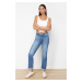 Trendyol Blue High Waist Mom Jeans