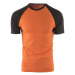 Oranžové pánske tričko s krátkym rukávom