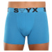 Pánske boxerky Styx long športová guma svetlo modré (U969)