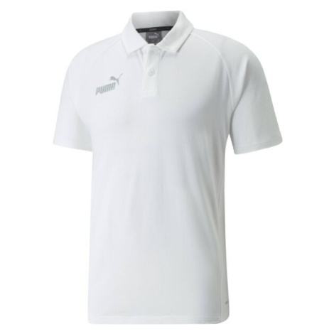 Puma TEAMFINAL CASUALS POLO Pánske tričko, biela, veľkosť