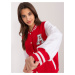 Red bomber sweatshirt with letter A