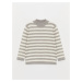 LC Waikiki Half Turtleneck Striped Baby Boy Knitwear Sweater