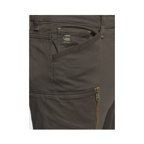 G-Star Raw Bavlnené nohavice Zip Pocket 3D D21975-C105-995 Sivá Skinny Fit