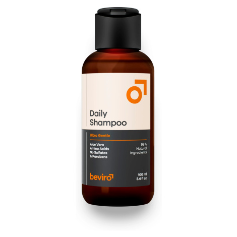 Prírodný šampón na vlasy pre denné použitie Beviro Daily Shampoo - 100 ml (BV316) + darček zadar