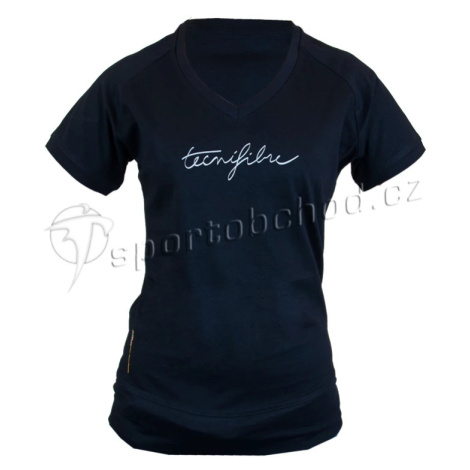 Dětské tričko Tecnifibre Lady Cotton Black 6 - 8 let