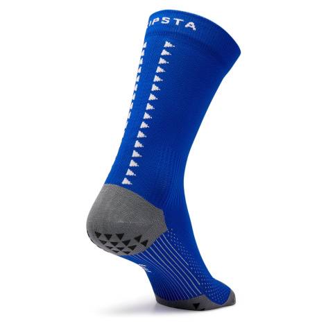 Krátke protišmykové futbalové ponožky VIRALTO MiD modré KIPSTA