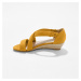 Blancheporte Sandále semišového vzhľadu žltá