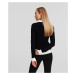 Sveter Karl Lagerfeld Logo Turtle Neck Black/White