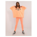 Orange tracksuit with leggings