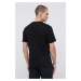 Bavlnené tričko Rossignol čierna farba, s potlačou, RLKMY04
