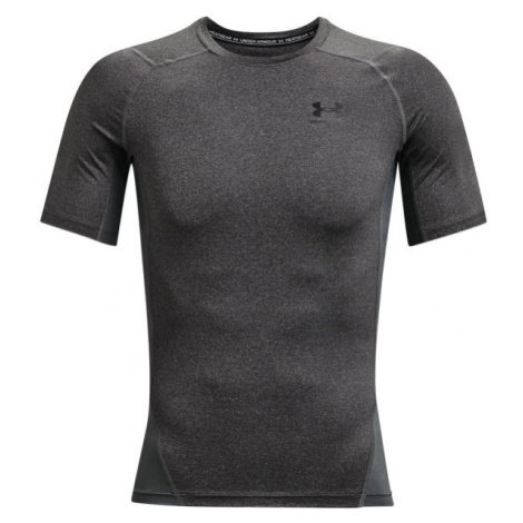 Under Armour HG ARMOUR COMP SS Pánske tričko, tmavo sivá, veľkosť