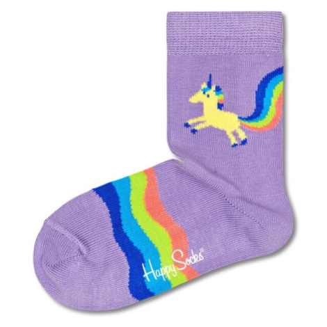 HAPPY SOCKS RAINBOW TAIL Detské ponožky, fialová, veľkosť