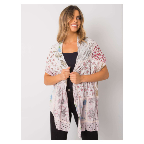 Light pink cotton patterned shawl