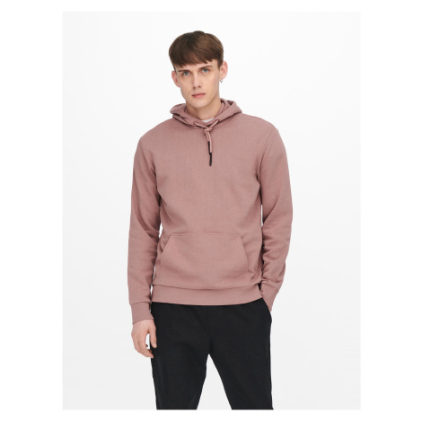 Old Pink Mens Hoodie ONLY & SONS Ceres - Men