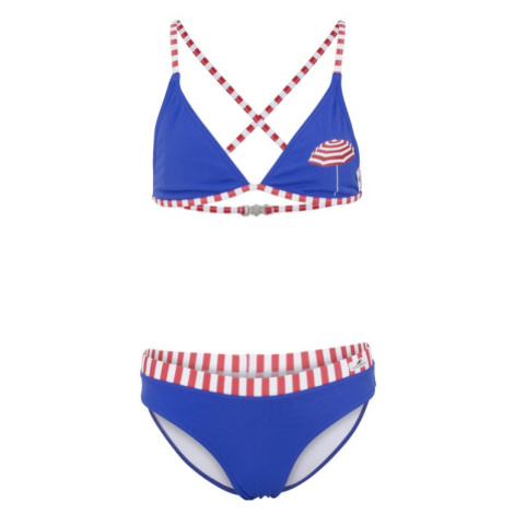 Dievčenské plavky aquafeel parasole bikini girls blue/red