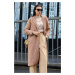 Bigdart Tan Oversize Long Boucle Coat 9127