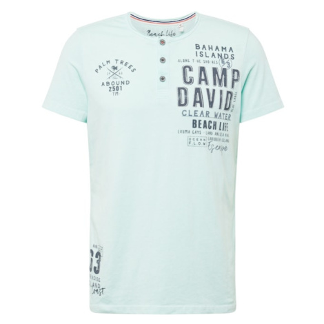 CAMP DAVID Tričko  námornícka modrá / mätová