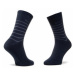 QUAZI Súprava 3 párov vysokých dámskych ponožiek QZ-SOCKS-65-04-WOMAN-002 Tmavomodrá