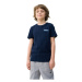 Chlapčenské turistické tričko s krátkym rukávom 4F JUNIOR TSHIRT-4FJWSS24TTSHM1131-31S-NAVY