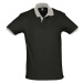 SOĽS Prince Uni polokošele SL11369 Black / Grey