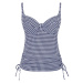 Swimwear Gingham Balcony Tankini navy gingham SW1741 70GG