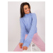Women's blue sweater MAYFLIES with cables