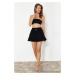 Trendyol Black Woven Shorts Skirt