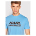 KARL LAGERFELD Tričko 755080 523224 Modrá Regular Fit