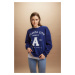 DEFACTO Oversize Fit Crew Neck Thick Sweatshirt