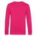 B&amp;C Unisex tričko s dlhým rukávom WU31B Magenta Pink