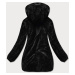 Obojstranná čierna dámska bunda (H1038-01)