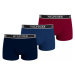 Pánske boxerky 3Pack UM0UM03185 0SX tm.modrá/modrá/vínová - Tommy Hilfiger