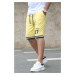 Madmext Men's Yellow Regular Fit Shorts 5405