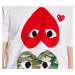 Tričko Comme des Garçons PLAY Tee White S