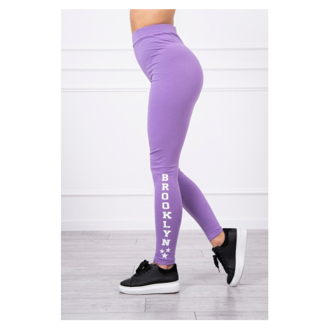 Brooklyn dark purple leggings