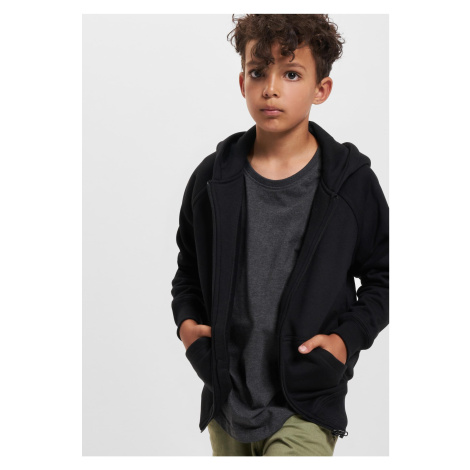 Boys' zip-up sweatshirt black Urban Classics