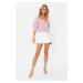 Trendyol Pink Pocket Detailed Crop Aerobin Regular Fit Woven Shirt
