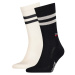 Levi's&reg; REG CUT RETRO SPORT STRIPES 2P Unisex ponožky, čierna, veľkosť