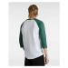 Pánske tričko s krátkym rukávom VANS CLASSIC RAGLAN-WHITE-BISTRO GREEN