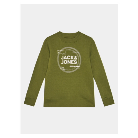 Jack&Jones Junior Mikina 12247681 Zelená Standard Fit