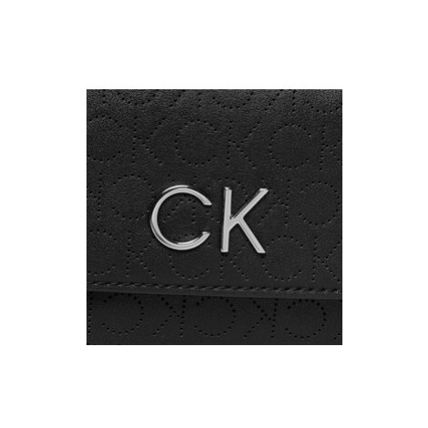 Calvin Klein Kabelka Re-Lock Dbl Crossbody Bag Perf K60K609399 Čierna