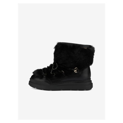 Black snowshoes with artificial fur Tamaris - Ladies
