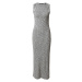 ESPRIT Pletené šaty  antracitová / sivá melírovaná