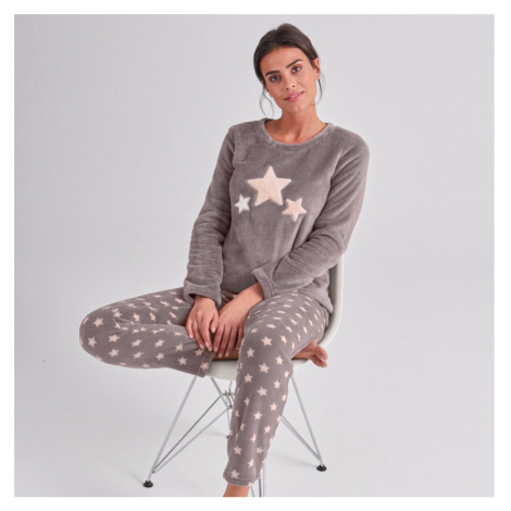 Fleecové pyžamo hebké na dotyk s motívom hviezd Blancheporte