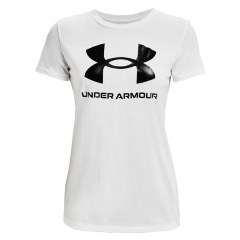 Under Armour LIVE SPORTSTYLE GRAPHIC SS Dámske tričko, biela, veľkosť