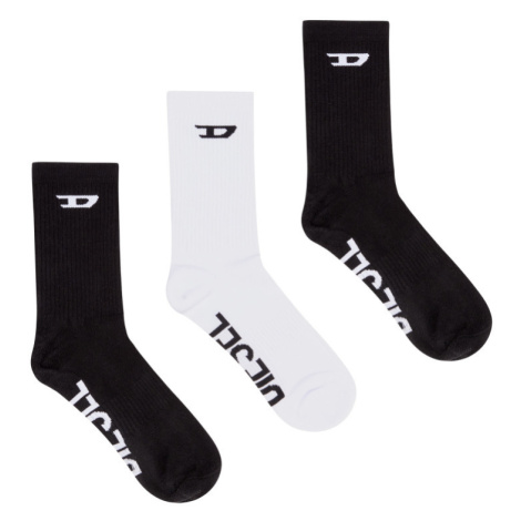Ponožky Diesel Skm-Ray-Threepack Socks Čierna