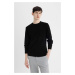 DEFACTO Standard Fit Crew Neck Knitwear Sweater