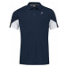 Head Club 22 Tech Polo Shirt Men Dark Blue Tenisové tričko