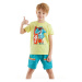 Denokids Surfer Shark Boy T-shirt Shorts Set